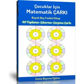 Çocuklar İçin Matematik Çarkı Matematik İşlem Çarkı Enine Boyuna Eğitim