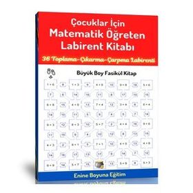 Çocuklar İçin Matematik Öğreten Labirent Kitabı Enine Boyuna Eğitim