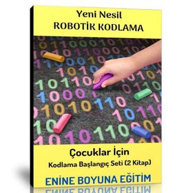 Çocuklar İçin Robotik Kodlama Başlangıç Seti 2 Kitap Enine Boyuna Eğitim
