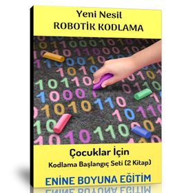Çocuklar İçin Robotik Kodlama Başlangıç Seti 2 Kitap Enine Boyuna Eğitim