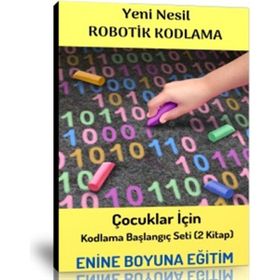 Çocuklar İçin Robotik Kodlama Başlangıç Seti 2 Kitap Enine Boyuna Eğitim