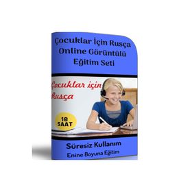 Çocuklar İçin Rusça Online Görüntülü Eğitim Seti Enine Boyuna Eğitim