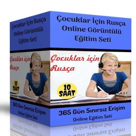 Çocuklar İçin Rusça Online Görüntülü Eğitim Seti Enine Boyuna Eğitim