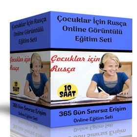 Çocuklar İçin Rusça Online Görüntülü Eğitim Seti Enine Boyuna Eğitim