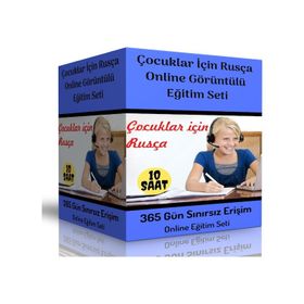 Çocuklar İçin Rusça Online Görüntülü Eğitim Seti Enine Boyuna Eğitim