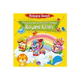 Çocuklar İçin Sayılarla Eğitici Oyunlar Boyama Kitabı - pedagog aysen oy