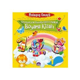 Çocuklar İçin Sayılarla Eğitici Oyunlar Boyama Kitabı - pedagog aysen oy