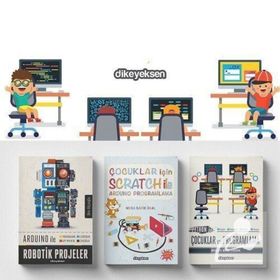 Çocuklar İçin Scratch ve Kodlama Eğitim Seti - 3 Kitap - Kolektif
