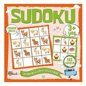 Çocuklar İçin Sudoku Kes Yapıştır (3+ Yaş) - Kolektif - Dokuz Yayınları