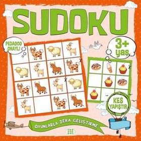 Çocuklar İçin Sudoku Kes Yapıştır (3+ Yaş) - Kolektif - Dokuz Yayınları