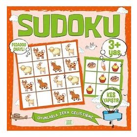 Çocuklar İçin Sudoku Kes Yapıştır (3+ Yaş) - Kolektif - Dokuz Yayınları