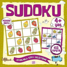 Çocuklar İçin Sudoku Kes Yapıştır (4+ Yaş) - Kolektif - Dokuz Yayınları