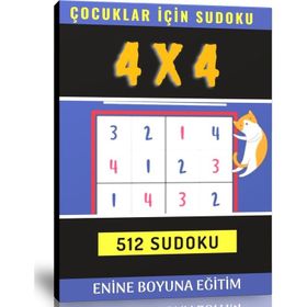 Çocuklar İçin Sudoku Kitap Seti 2 Kitap Enine Boyuna Eğitim