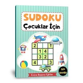 Çocuklar İçin Sudoku Rakamlı ve Şekilli Enine Boyuna Eğitim