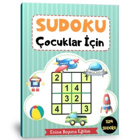 Çocuklar İçin Sudoku Rakamlı ve Şekilli Enine Boyuna Eğitim
