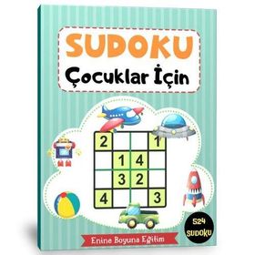 Çocuklar İçin Sudoku Rakamlı ve Şekilli Enine Boyuna Eğitim