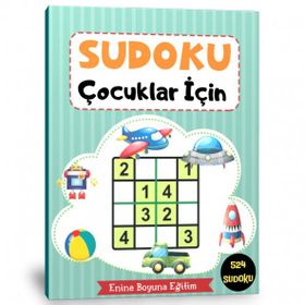 Çocuklar İçin Sudoku Rakamlı ve Şekilli Enine Boyuna Eğitim