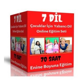 Çocuklar İçin Yabancı Dil Online Eğitim Seti 7 Dil Enine Boyuna Eğitim