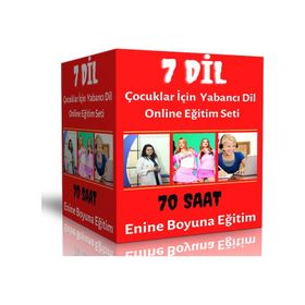 Çocuklar İçin Yabancı Dil Online Eğitim Seti 7 Dil Enine Boyuna Eğitim
