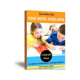 Çocuklar İçin Yeni Nesil Kodlama Kitap Seti Enine Boyuna Eğitim