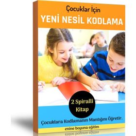 Çocuklar İçin Yeni Nesil Kodlama Kitap Seti Enine Boyuna Eğitim
