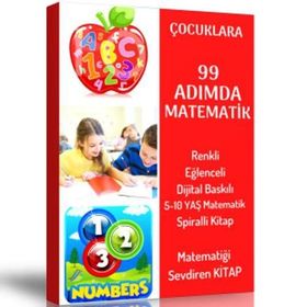 Çocuklara 99 Adımda Matematik Öğreten Spiralli Kitap Enine Boyuna Eğitim