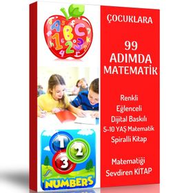 Çocuklara 99 Adımda Matematik Öğreten Spiralli Kitap Enine Boyuna Eğitim