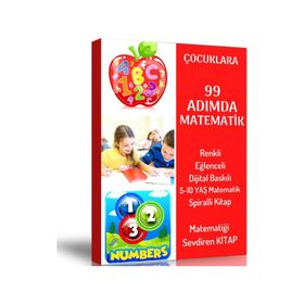 Çocuklara 99 Adımda Matematik Öğreten Spiralli Kitap Enine Boyuna Eğitim