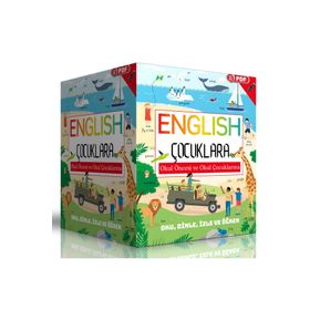 Çocuklara İngilizce Eğitim Seti Dijital Eğitim Enine Boyuna Eğitim