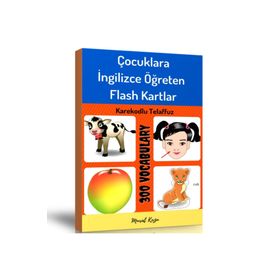 Çocuklara İngilizce Öğreten Flash Kartlar Kitap Seti-2 Kitap Enine Boyuna Eğitim