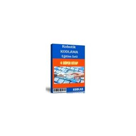 Çocuklara Robotik Kodlama Eğitim Seti 4 Süper Kitap Enine Boyuna Eğitim