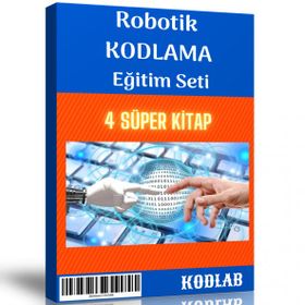 Çocuklara Robotik Kodlama Eğitim Seti 4 Süper Kitap Enine Boyuna Eğitim