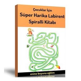 Çocuklara Süper Harika Labirent Kitabı Enine Boyuna Eğitim