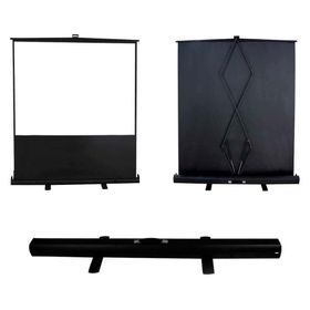 Codegen 221x123 cm Taşınabilir Portatif Pull Up Floor Screen Projeksiyon Perdesi
