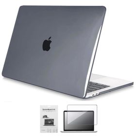 Codegen A2686 Apple 13 Macbook Pro M2 Kristal Gri Kılıf Koruyucu + Ekran Filmi