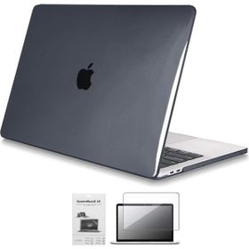 Codegen A2686 Apple 13 Macbook Pro M2 Kristal Siyah Kılıf Koruyucu + Ekran Filmi