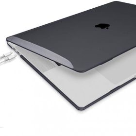 Codegen A2686 Apple 13 Macbook Pro M2 Kristal Siyah Kılıf Koruyucu + Ekran Filmi