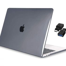 Codegen Apple 13 Macbook Air A2337 M1 Kristal Gri Kılıf Koruyucu Kapak + Usb Çevirici