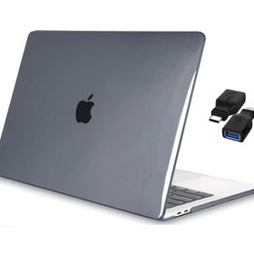 Codegen Apple 13 Macbook Air A2337 M1 Kristal Gri Kılıf Koruyucu Kapak + Usb Çevirici