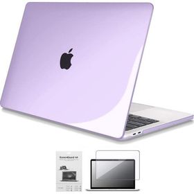 Codegen Apple 13 Macbook Pro A2338 M1 Kristal Mor Kılıf Koruyucu + Ekran Filmi