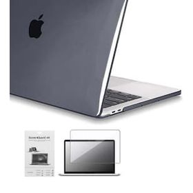 Codegen Apple 13 Macbook Pro A2338 M1 Kristal Siyah Kılıf Koruyucu + Ekran Filmi