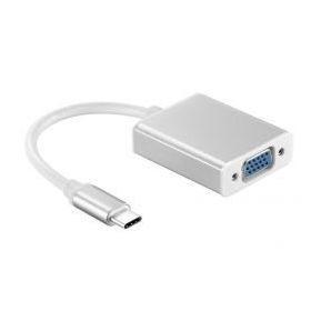 Codegen CDG-CNV32 USB Type C to VGA Erkek Dişi Beyaz USB Ekran Adaptörü
