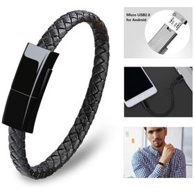 Codegen CDG-CNV53 Micro USB Deri Bileklikli Siyah Şarj Data Kablosu