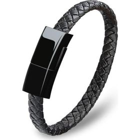 Codegen CDG-CNV53 Micro USB Deri Bileklikli Siyah Şarj Data Kablosu