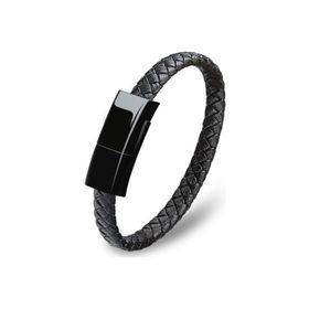 Codegen CDG-CNV53 Micro USB Deri Bileklikli Siyah Şarj Data Kablosu