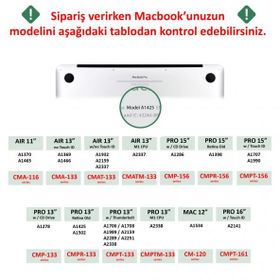 Codegen CMPTM-133DB Apple 13 Macbook Pro A2338 M1 Lacivert Kılıf Koruyucu + Ekran Filmi