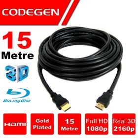 Codegen CPS150 15 mt HDMI to HDMI 1.4V 2K 3D Gold HDMI Kablo