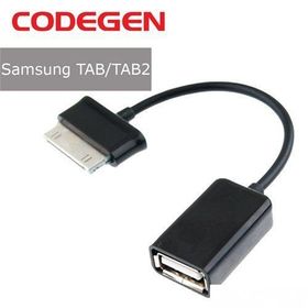Codegen Samsung Galaxy TAB-TAB2 Siyah USB Çevirici OTG Kablo