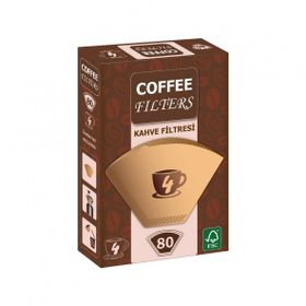 Coffee Filters 1/4 80'li Filtre Kahve Kağıdı