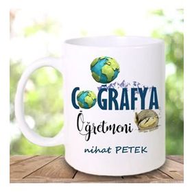 Coğrafya Öğretmeni Kupa Bardak